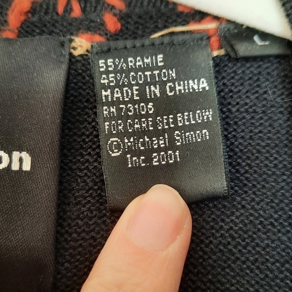 Michael Simon New York Jar Pot Beaded Embroidered Button Down Cardigan L - Picture 8 of 10